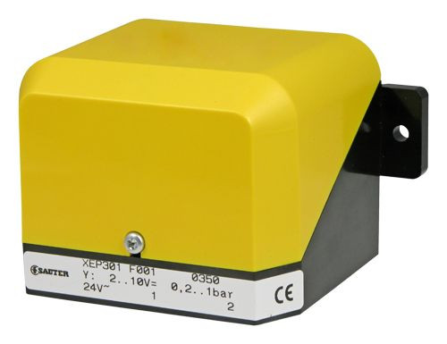 Sauter E–P és P–E átalakító, 2...10 V, 16 ln/h, 0,2...1,0 bar, Előerősítővel és kiegészítő P–E átalakítóval