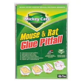   Mickey Cats ragasztós egér és patkány csapda, 19,5 X 13 X 1 cm