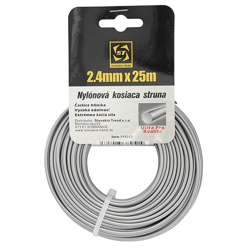 Strend Pro fűnyíró damil kerek 2,7 mm 20 m, nejlon + aluminium