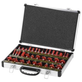   Strend Pro felsőmaró készlet, 35 db-os, kofferban, 8 mm-es szárral