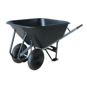   Strend Pro titan 180 literes műanyag építkezési talicska, 2 felfújható kerékkel