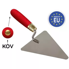   Strend Pro prémium rozsdamentes háromszög kanál, fa fogantyúval fémvéggel, 160 mm