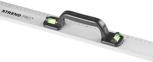 Strend Pro alumínium vonalzó 1000 mm-es, fogantyúval, 2 libellával