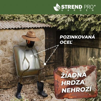 Strend Pro EcoLoad 65 literes talicska horganyzott kerettel és testtel