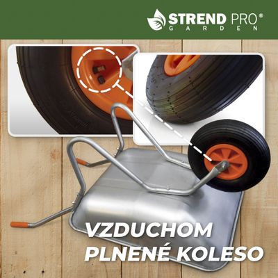 Strend Pro EcoLoad 65 literes talicska horganyzott kerettel és testtel