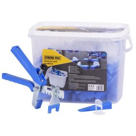   Strend Pro burkolat szintezéshez 100-100 db műanyag ék + 1.5 mm talp + fogó