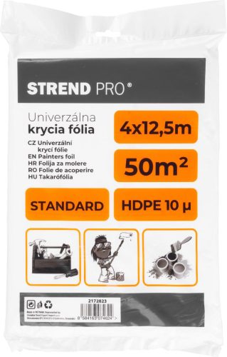 Strend Pro általános takarófólia 4x12,5 m, 10 mikron vastag