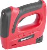 Strend Pro akkumulátoros tűzőgép 3,6 V, Li-ion, kapcsok 6-10 mm, szegek 10 mm