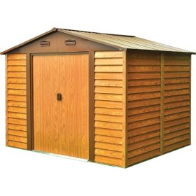 Strend Pro kerti fém tároló, barna, 278x238x215 cm