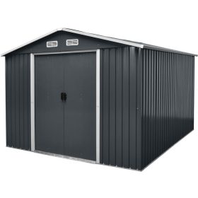 Strend Pro kerti fém tároló, antracit, 301x303x214 cm