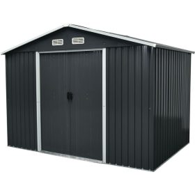 Strend Pro kerti fém tároló, antracit, 301x236x214 cm