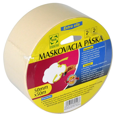 Strend Pro maszkoló szalag 19 mm, L-50 m, 60 ° C