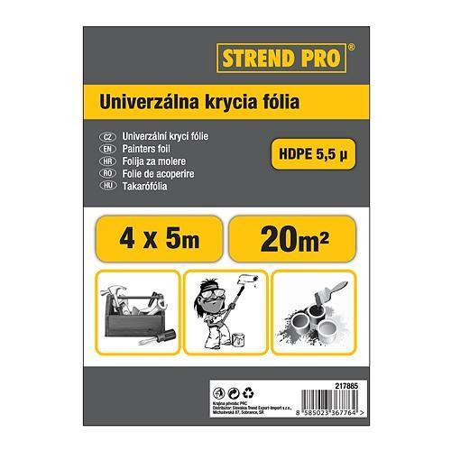 Strend Pro takarófólia  4x12,5 m, 5,5 mikron vastag