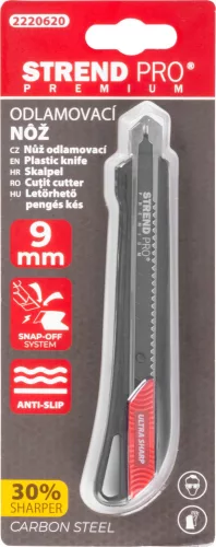 Strend Pro prémium tapétavágó kés műanyag házas 9 mm