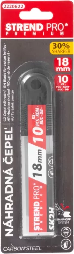 Strend Pro prémium tapétavágó tartalék penge 18 mm-es, 10 db/csomag