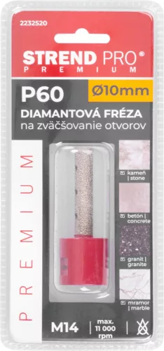 Strend Pro prémium gyémánt csiszoló, 10mm, sarokcsiszolóra M14 menettel
