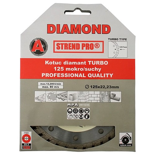 Strend Pro gyémánt vágókorong, standard, 180 x 22,2 mm