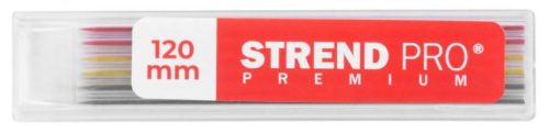 Strend Pro tartalék ceruzabetét színes 6 db-os, HB, 2 X fekete, sárga, piros,