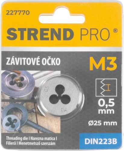 Strend Pro metrikus menetvágó fej M3 X 0,5 mm  DIN223B