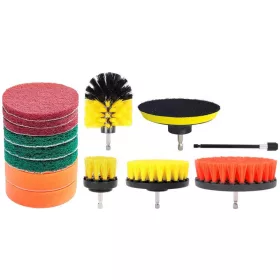   Strend Pro tisztító kefe és polírozó készlet fúrógéphez, 14 db-os