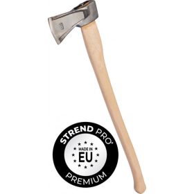   Strend Pro prémium hagyományos hasító fejsze, fanyéllel, 1200g-os, 600 mm-es