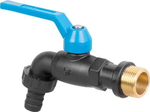 Strend Pro nylon kerti csap, fekete 3/4"