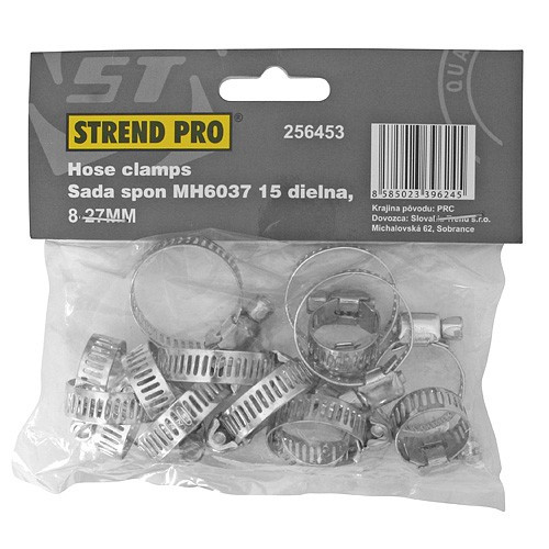 Strend Pro tömlő bilincs készlet 15db , 8-27mm