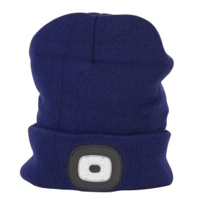   Strend Pro téli sapka 4x SMD LED világítással, kék színben, L