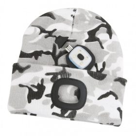   Strend Pro téli sapka 4x SMD LED világítással, téli terepmintás színben, L