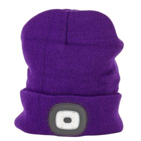   Strend Pro téli sapka 4x SMD LED világítással, lila színben, L