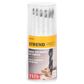   Strend Pro fafúró készlet praktikus tárolóban, 3-10 mm 11 db-os