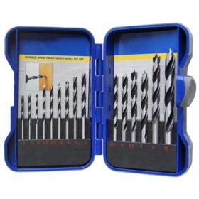   Strend Pro fafúró készlet praktikus tokban 15 db-os, 3-10 mm