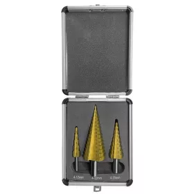   Strend Pro 3 db-os lépcsős fúró készlet 4-12, 4-20, 4-32 mm