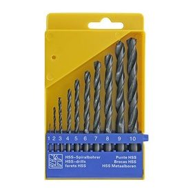 Strend Pro HSS fémfúró készlet 1-10 mm 10 db-os