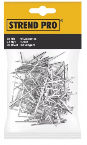 Strend Pro alumínium szegecs, DIN7337, 3,2 x 10 mm, 50 db