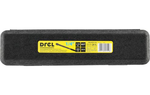 Drel 1/4 "nyomatékkulcs 2-24 Nm, fekete