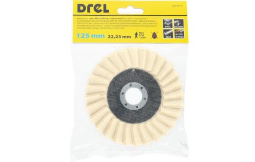 Drel lamellás filckorong 125 mm, 23 X 5 mm