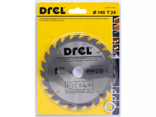 Drel vídiás kőrfűrészlap, 140 x 20 x 24T