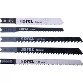   Drel dekopír fűrészlap készlet fémre, fára, PVC - re, 5 db