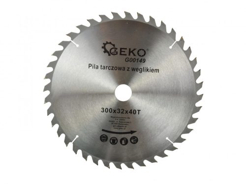 GEKO TCT vídiás körfűrészlap fához 300 x 32 x 40T