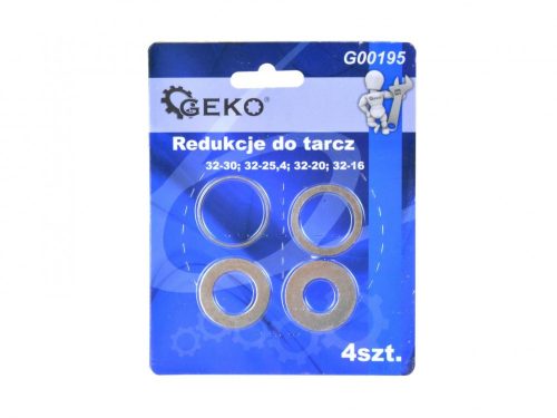 GEKO szűkítő gyűrű készlet, kőrfűrészhez, 4 db-os, Ø32