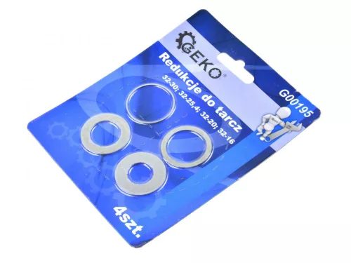 GEKO szűkítő gyűrű készlet, kőrfűrészhez, 4 db-os, Ø32
