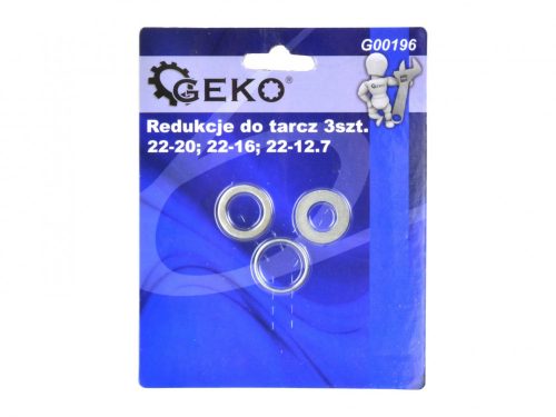 GEKO szűkítő gyűrű készlet, kőrfűrészhez, 3 db-os, Ø22