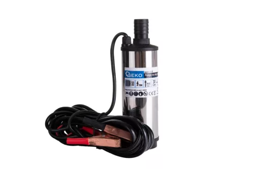 GEKO merülő üzemanyag szivattyú 12 V, 51 mm, 4 m-es tömlővel, pisztollyal
