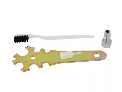 GEKO festékszóró pisztoly HVLP, 600 ml tartállyal, fúvóka : 1,5 mm,  nyomásszabályzóval