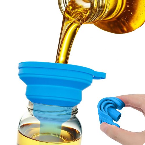 GEKO univerzális összecsukható szilikon tölcsér 70 mm