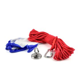   GEKO neodímium mágnes 50 kg-os, 20 m kötéllel és kesztyűvel