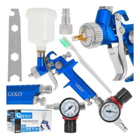  GEKO festékszóró pisztoly HVLP, 125 ml tartállyal, 1/4"-os szabályozóval