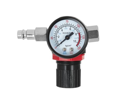 GEKO festékszóró pisztoly HVLP, 125 ml tartállyal, 1/4"-os szabályozóval