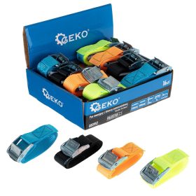   GEKO rögzítő heveder 25 mm X 1 m, 250 kg, önzáró csattal